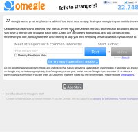 Omegle unmoderated section not working