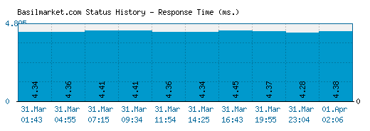 Basilmarket.com server report and response time