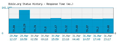 Bible.org server report and response time