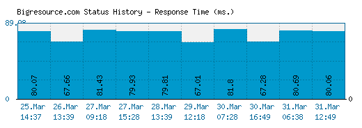 Bigresource.com server report and response time