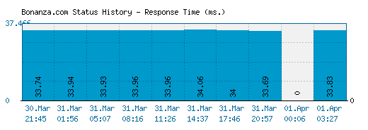Bonanza.com server report and response time