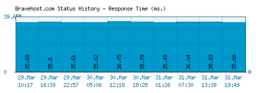 Bravehost.com server report and response time