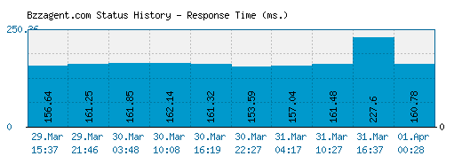 Bzzagent.com server report and response time