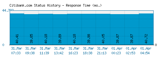 Citibank.com server report and response time