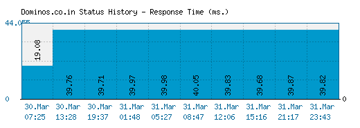 Dominos.co.in server report and response time