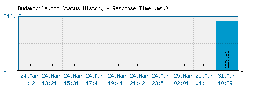 Dudamobile.com server report and response time