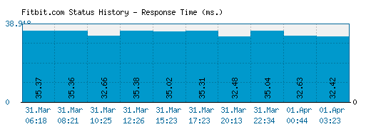 Fitbit.com server report and response time