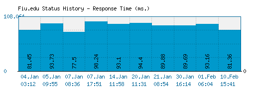 Fiu.edu server report and response time