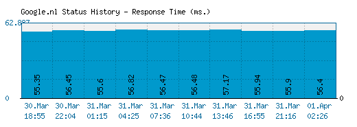 Google.nl server report and response time