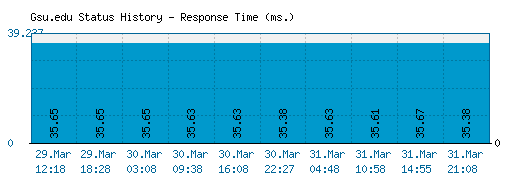 Gsu.edu server report and response time