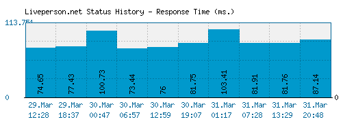 Liveperson.net server report and response time