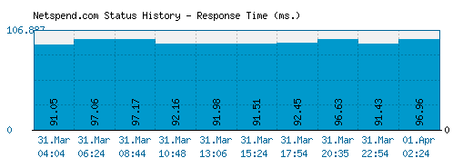 Netspend.com server report and response time