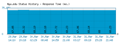 Nyu.edu server report and response time