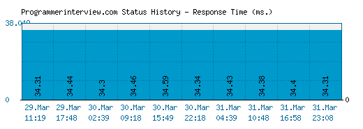 Programmerinterview.com server report and response time