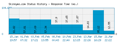 Skinnyms.com server report and response time