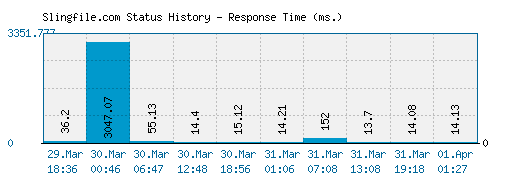 Slingfile.com server report and response time