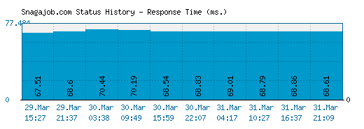 Snagajob.com server report and response time