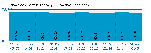 Strava.com server report and response time