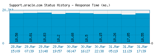 Support.oracle.com server report and response time