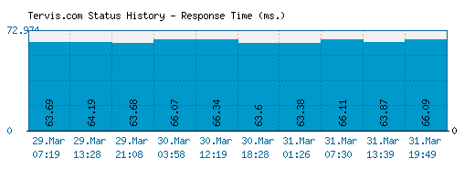 Tervis.com server report and response time