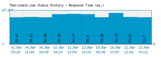 Therichest.com server report and response time
