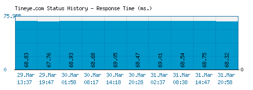 Tineye.com server report and response time