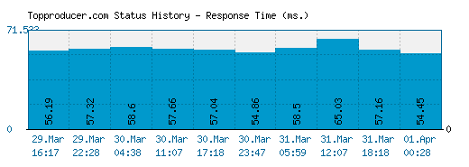 Topproducer.com server report and response time