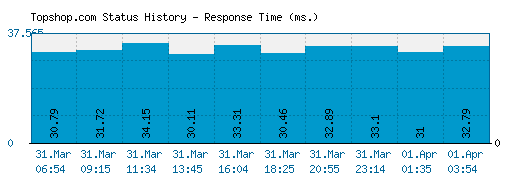 Topshop.com server report and response time