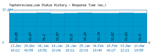 Toptenreviews.com server report and response time