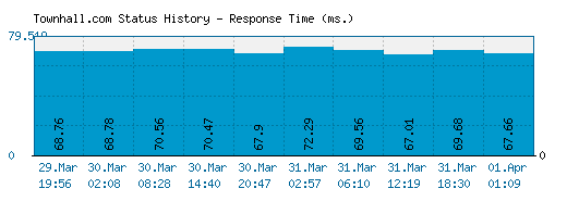 Townhall.com server report and response time