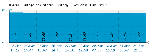 Unique-vintage.com server report and response time