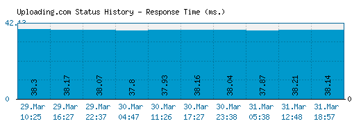 Uploading.com server report and response time