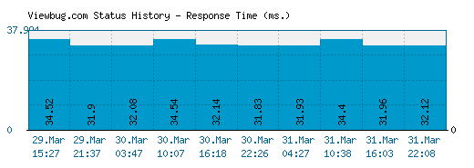 Viewbug.com server report and response time
