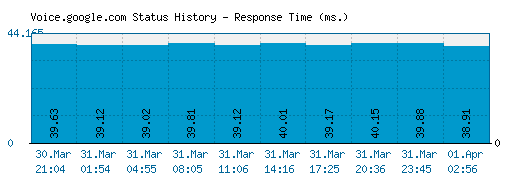 Voice.google.com server report and response time