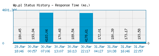 Wp.pl server report and response time