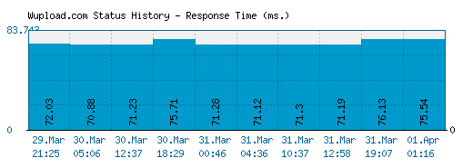 Wupload.com server report and response time