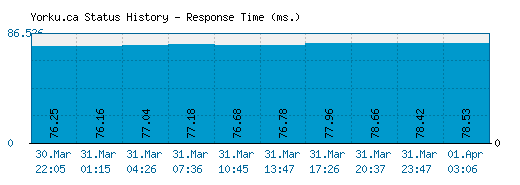 Yorku.ca server report and response time