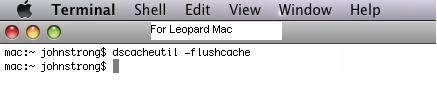 terminal cache flush for sierra mac os x