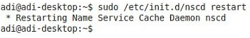 linux nscd restart