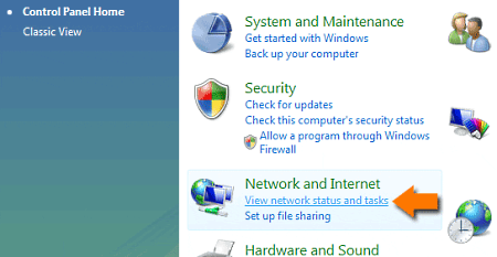 Windows Vista Control Panel