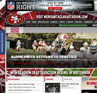 49ers.com screenshot