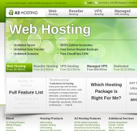 a2hosting.com screenshot