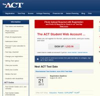 actstudent.org screenshot