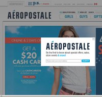 aeropostale.com screenshot