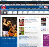 afl.com.au screenshot