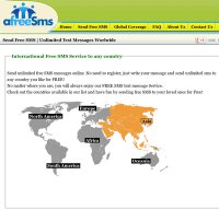 afreesms.com screenshot