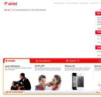 airtel.in screenshot