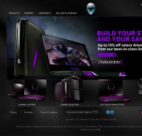 alienware.com screenshot