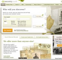 ancestry.co.uk screenshot