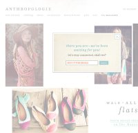 anthropologie.com screenshot